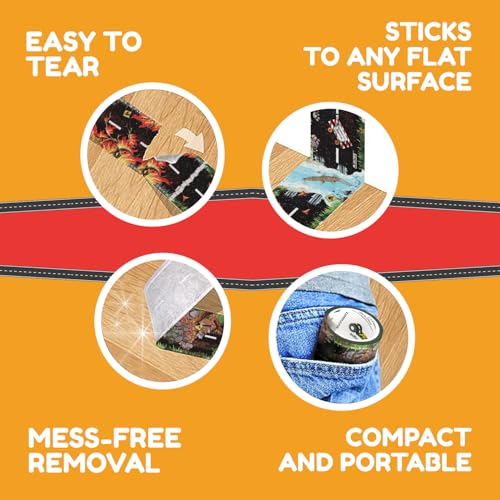 PlayTape Dirt Road Tape for Toy Cars – 2 in x 30 ft Roll, Low-Tack & Residue-Free