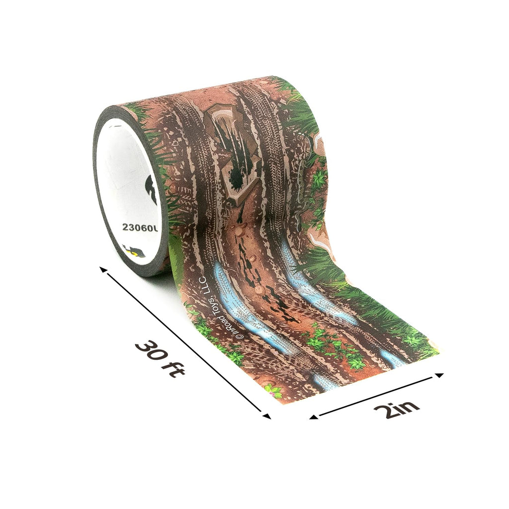 PlayTape Dirt Road Tape for Toy Cars – 2 in x 30 ft Roll, Low-Tack & Residue-Free