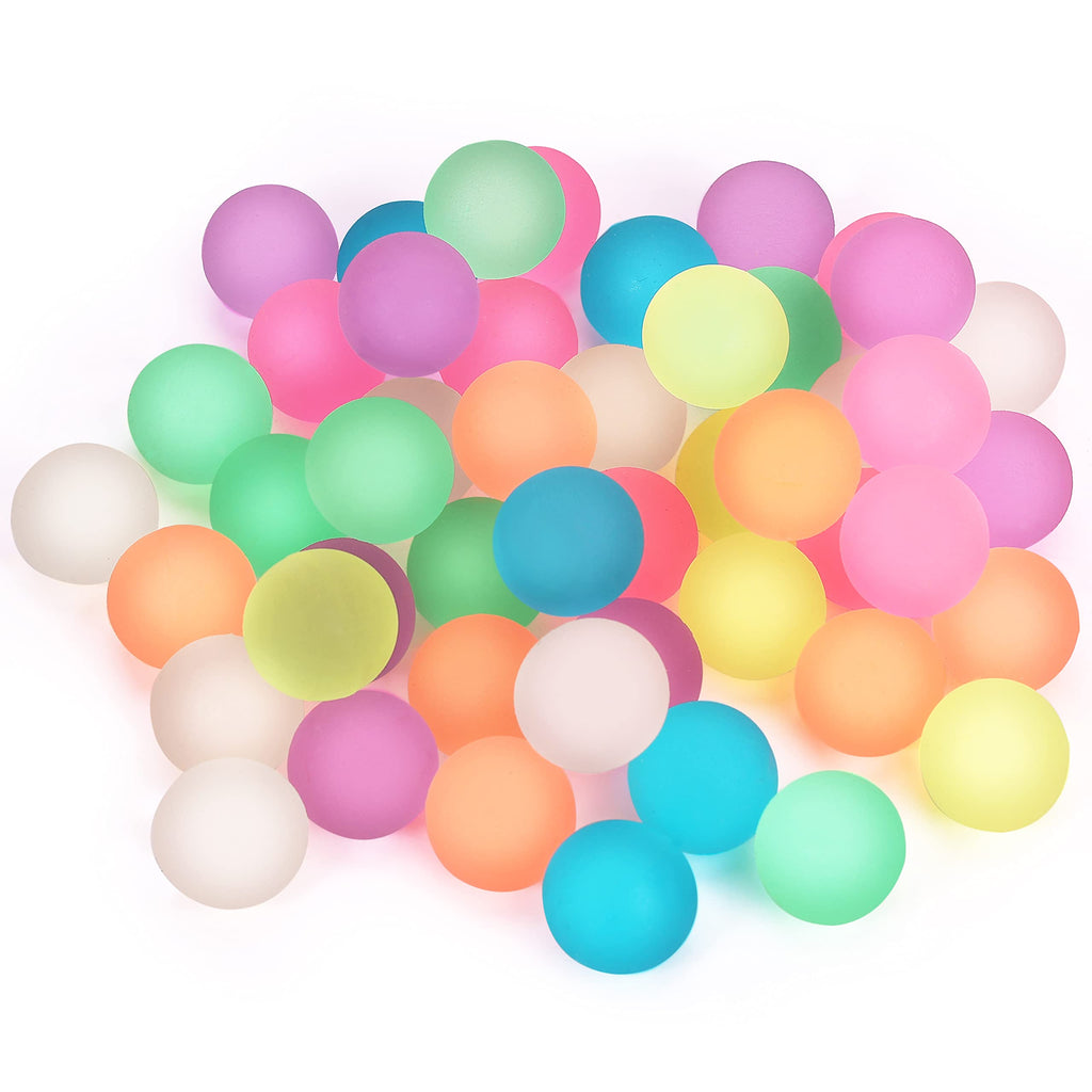 Pllieay 48 Pack Glow in the Dark Bouncing Balls – 27mm Rubber Bouncy Balls for Kids Party Favors, Classroom Prizes, and Birthdays