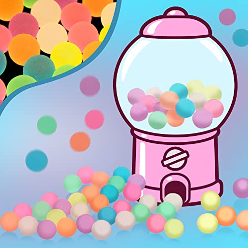 Pllieay 48 Pack Glow in the Dark Bouncing Balls – 27mm Rubber Bouncy Balls for Kids Party Favors, Classroom Prizes, and Birthdays