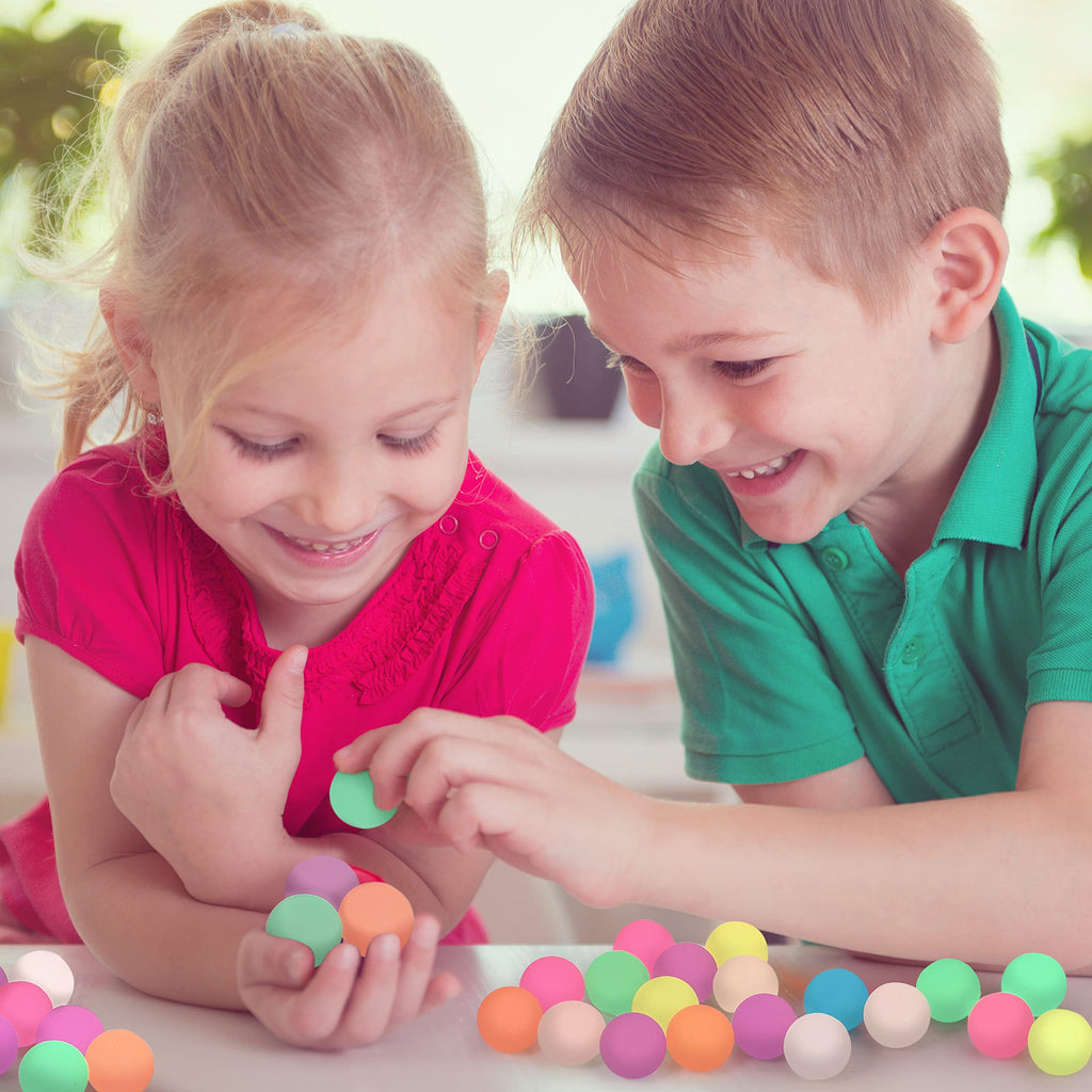 Pllieay 48 Pack Glow in the Dark Bouncing Balls – 27mm Rubber Bouncy Balls for Kids Party Favors, Classroom Prizes, and Birthdays