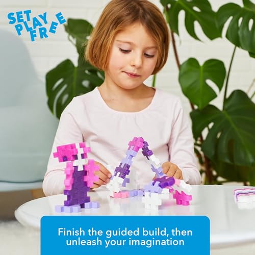 PLUS PLUS Big Glitter Mix Tube – 15 Large Building Blocks for Toddlers, Ages 2+