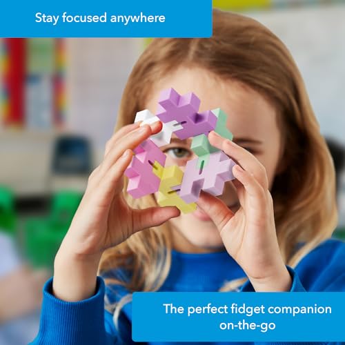 PLUS PLUS HEXEL Bubblegum Fidget Toy – Stress Relief & Focus Aid, BPA-Free