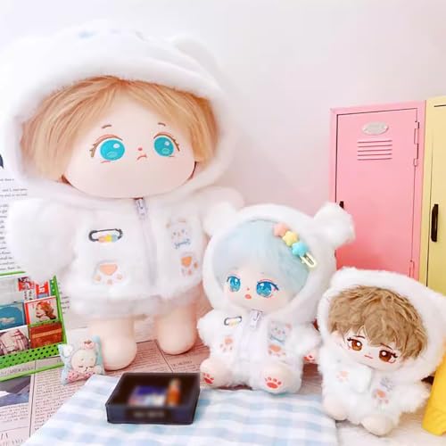 Plush Doll Hoodie and Pants 2-Piece Outfit Set by niannyyhouse | Fits 10cm–40cm Dolls
