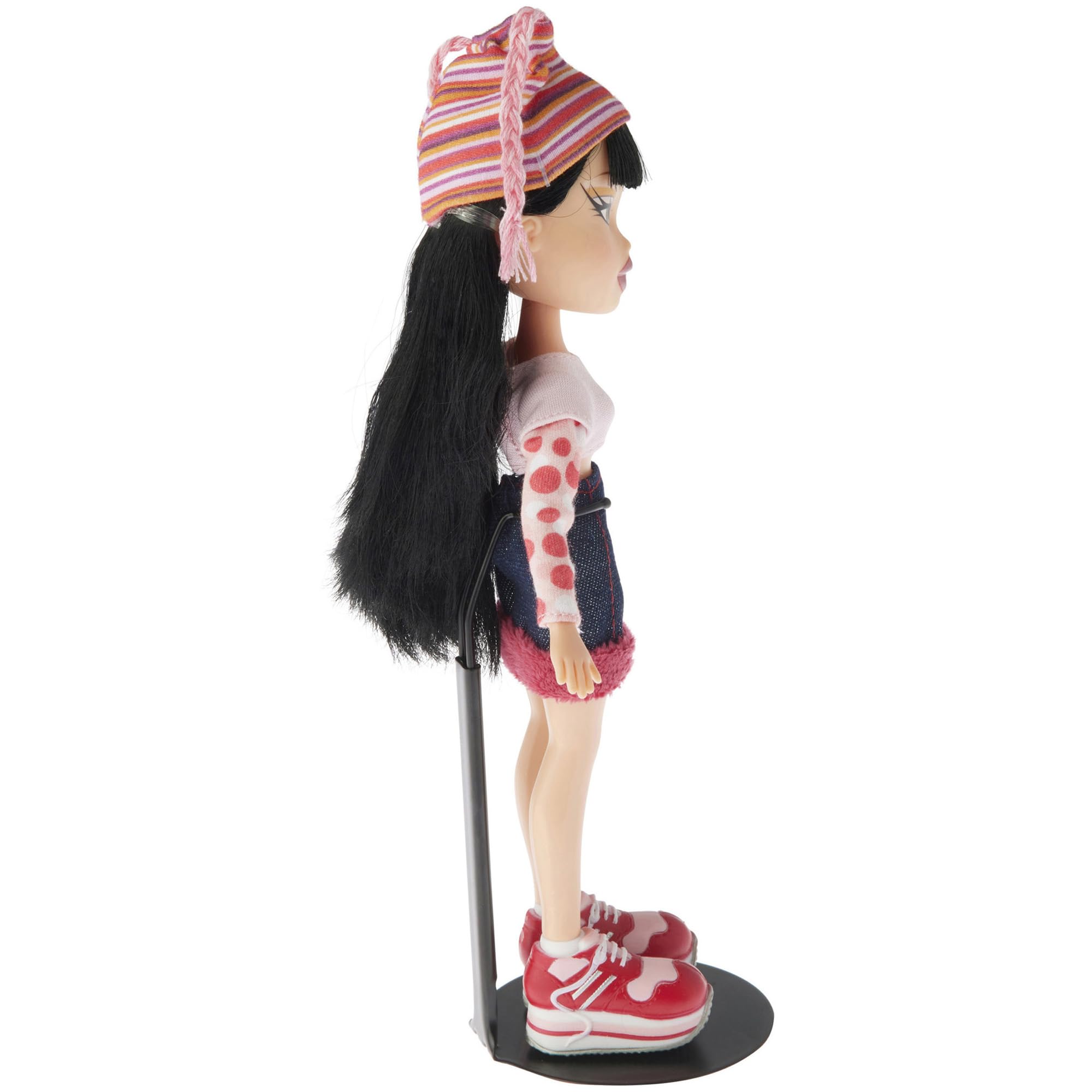 Plymor DSP-5125B Adjustable Black Metal Doll Stand for 10-12 Inch Fashion Dolls with Slim Waist
