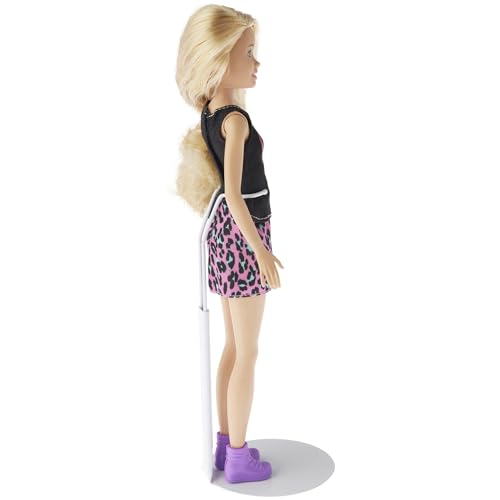 Plymor White Adjustable Doll Stand for 10-12 Inch Slim Waist Fashion Dolls