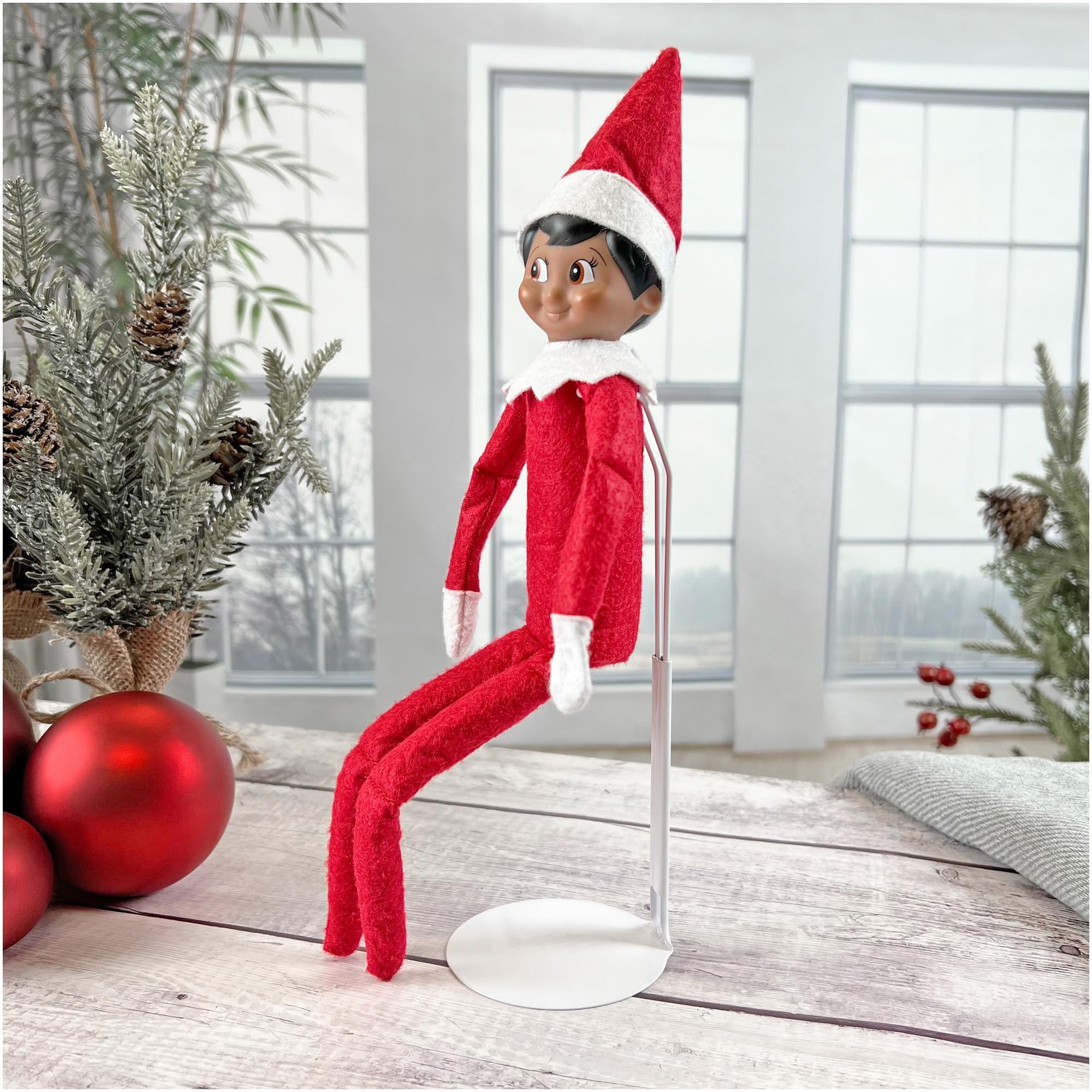 Plymor White Adjustable Doll Stand for 10-12 Inch Slim Waist Fashion Dolls