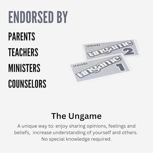 Pocket UNGAME Seniors Edition - Non-Competitive Card Game for Ages 55+ with 140 Large-Print Cards
