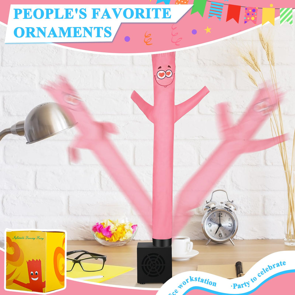 Poen Mini Wacky Waving Inflatable Tube Guy with Blower – Desktop Funny Gag Toy for Office Party Decor (Infatuation, 16.5 Inches)