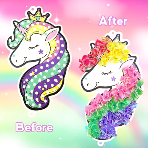 Poke-in Craft and Art Kit – Magical Dream Decor with 700 Fabric Squares for Kids Ages 4-10+