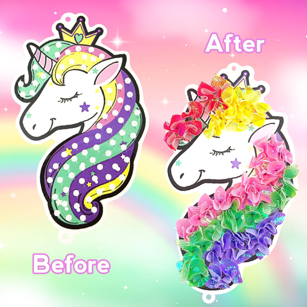 Poke-in Craft and Art Kit – Magical Dream Decor with 700 Fabric Squares for Kids Ages 4-10+