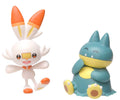 Pokemon 2-Inch Action Figure 2-Pack: Munchlax & Scorbunny from Sword and Shield