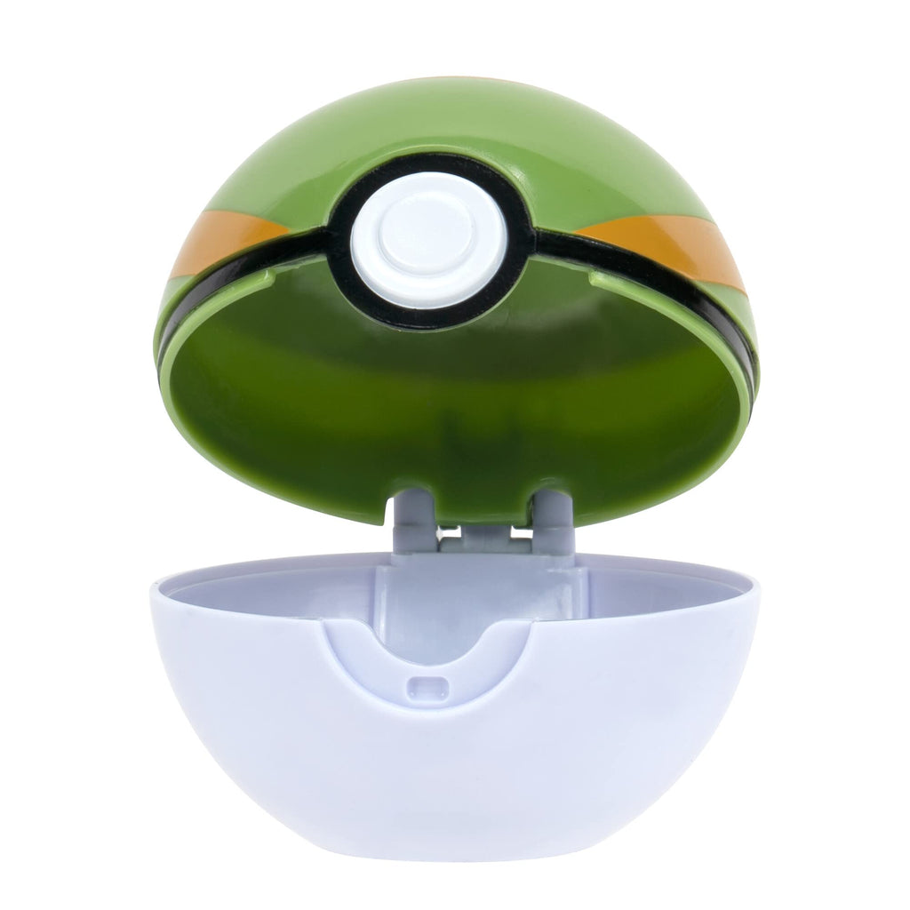 Pokémon Clip 'n' Go Nest Ball with Mankey Figure - 5 cm Official Pokéball Toy for Kids Ages 4+