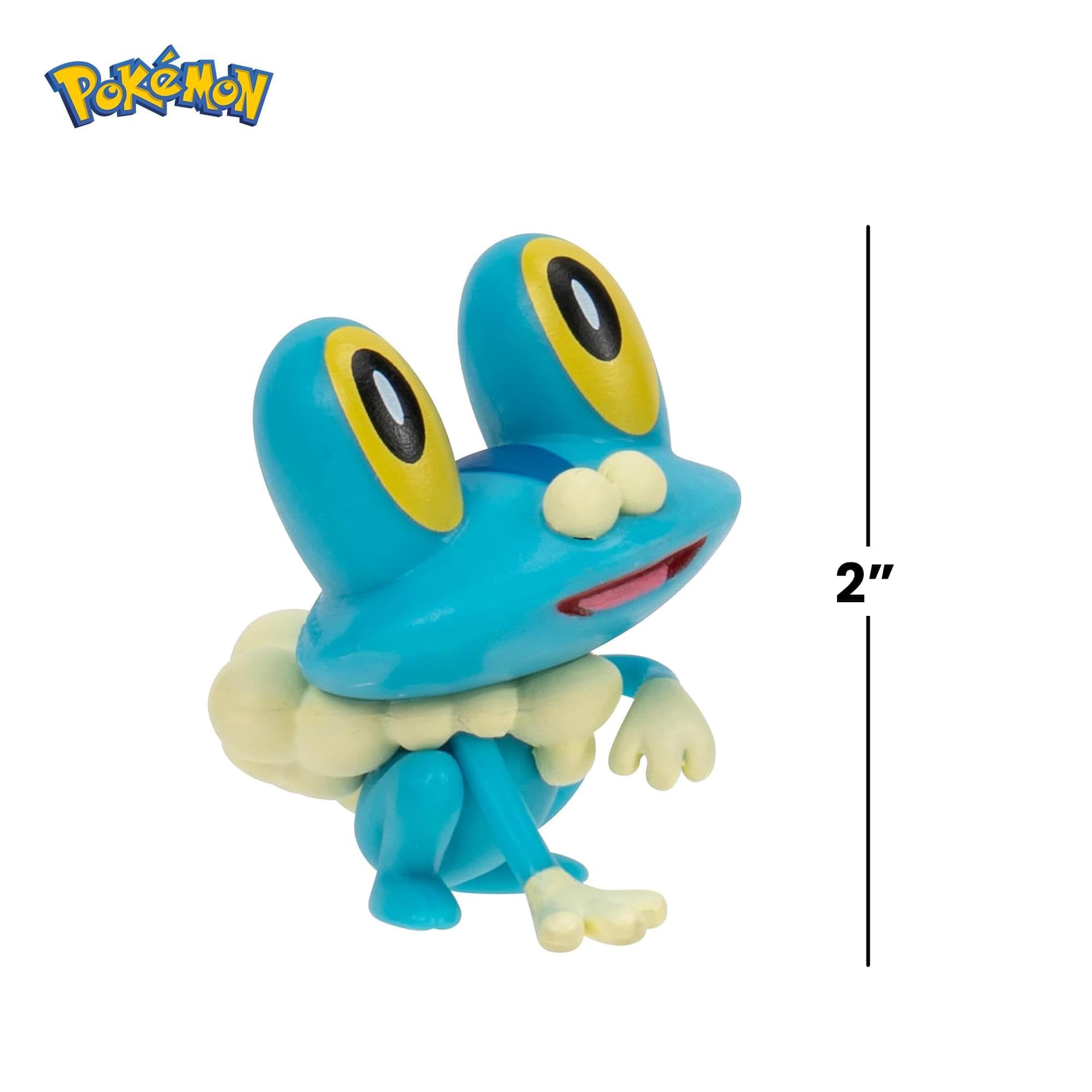 Pokémon Clip'n'Go Poké Ball with Froakie Figure – Official 5 cm Red Ball & Toy Set