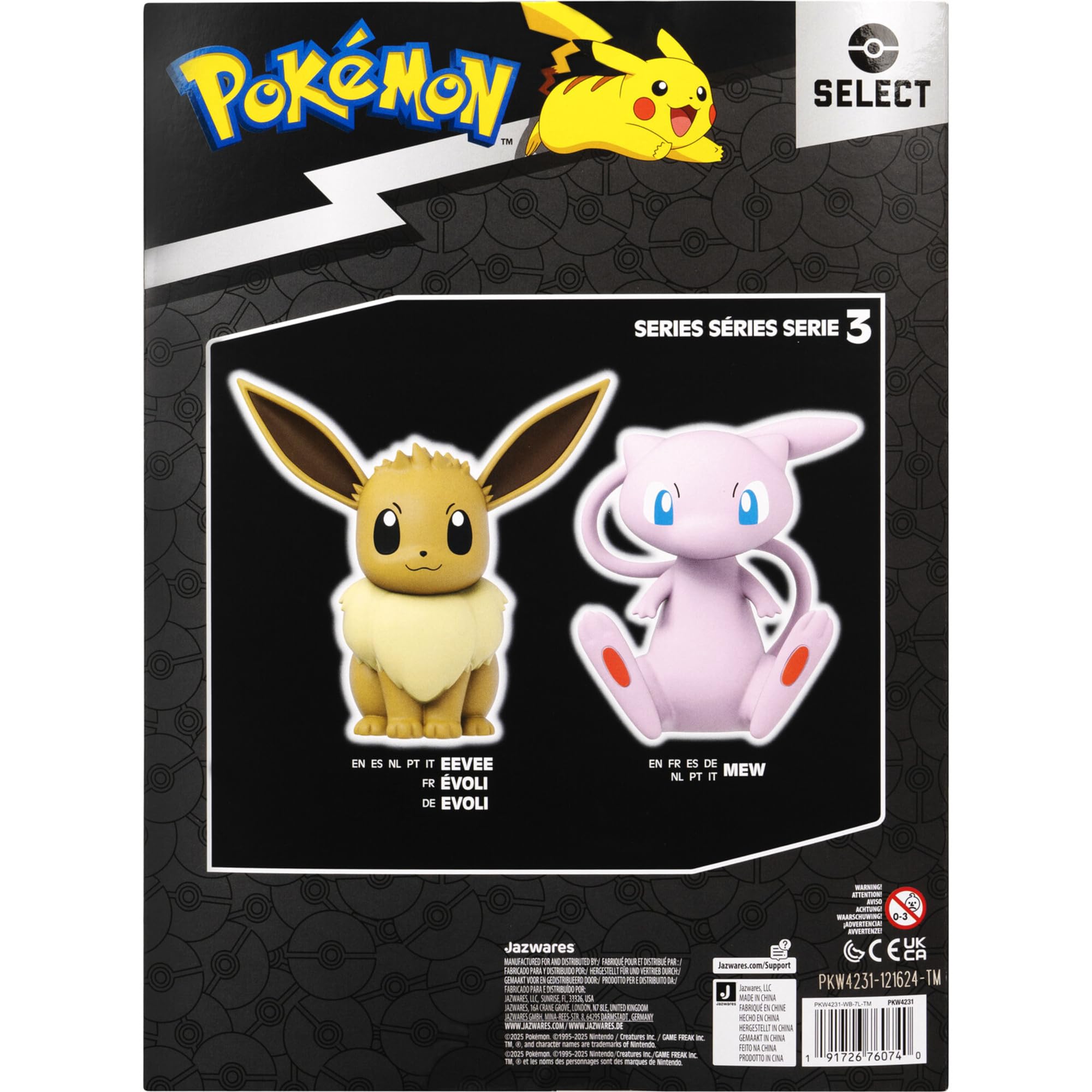 Pokémon Mew Select Vinyl Figure – 4-Inch Officially Licensed Collectible by Jazwares