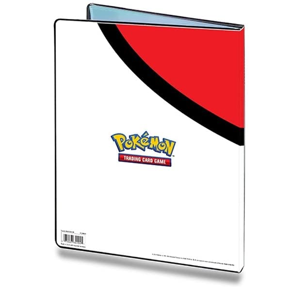 Pokemon Poke Ball 9-Pocket Card Portfolio – Holds 90-180 Cards