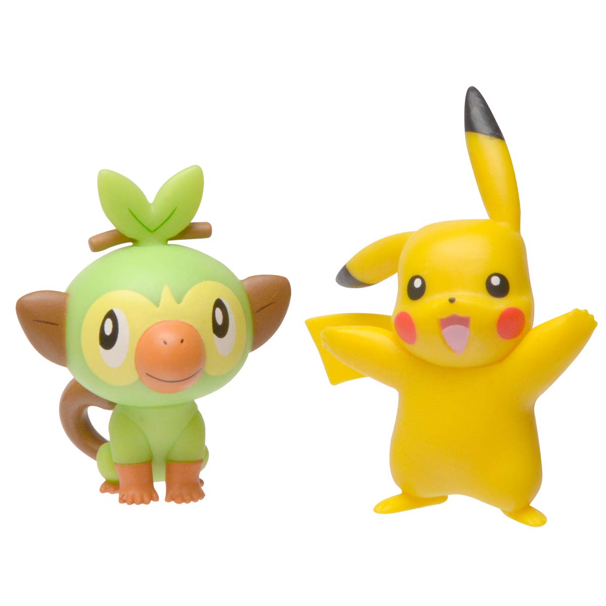 Pokémon Sword and Shield Battle Action Figure 2-Pack – Pikachu and Grookey (2-Inch Official Figures)