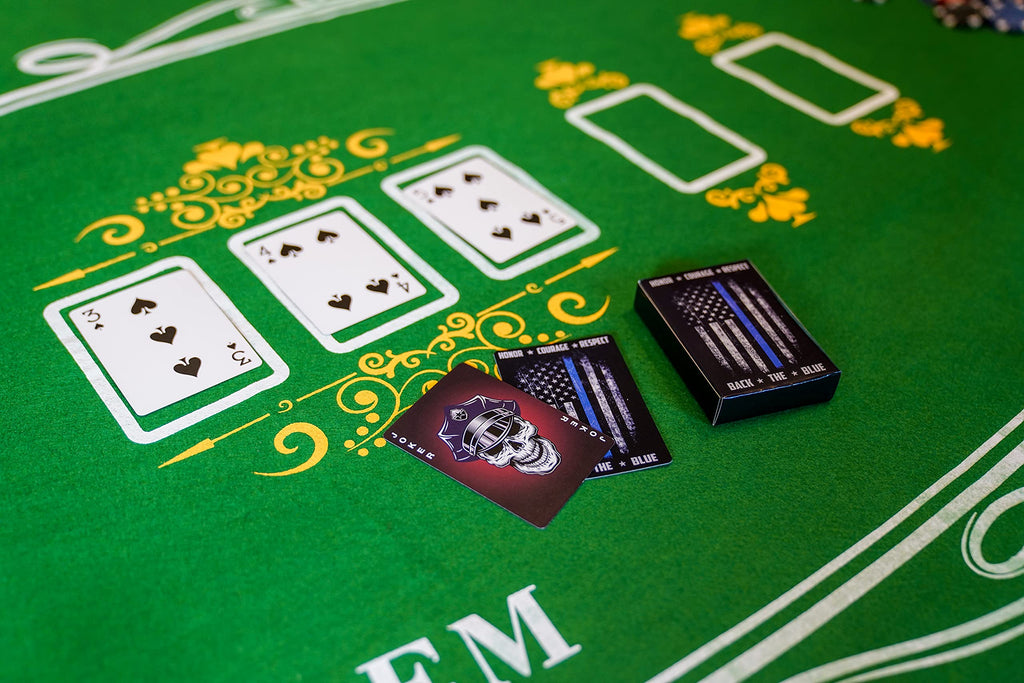 Police Officer Playing Cards – Back the Blue Design, Premium Quality, Veteran Owned