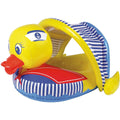 Poolmaster 81547 Learn-to-Swim Duck Baby Float with Sun Canopy, 36x32 Inches