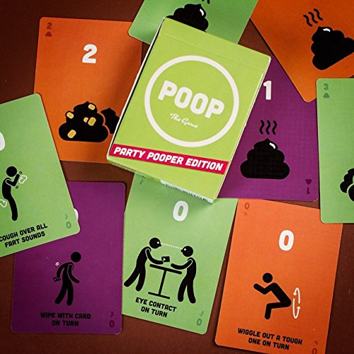 Poop The Game Party Pooper Edition – Hilarious Family Card Game for Kids 6+, 2-5 Players, 15 Min