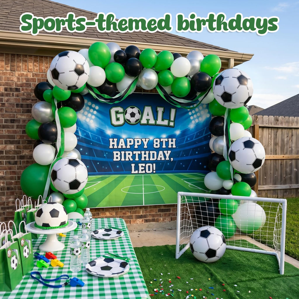 POPLAY 5-Pack 12 Inch Inflatable Soccer Beach Balls – Bulk Party Favors for Summer Games