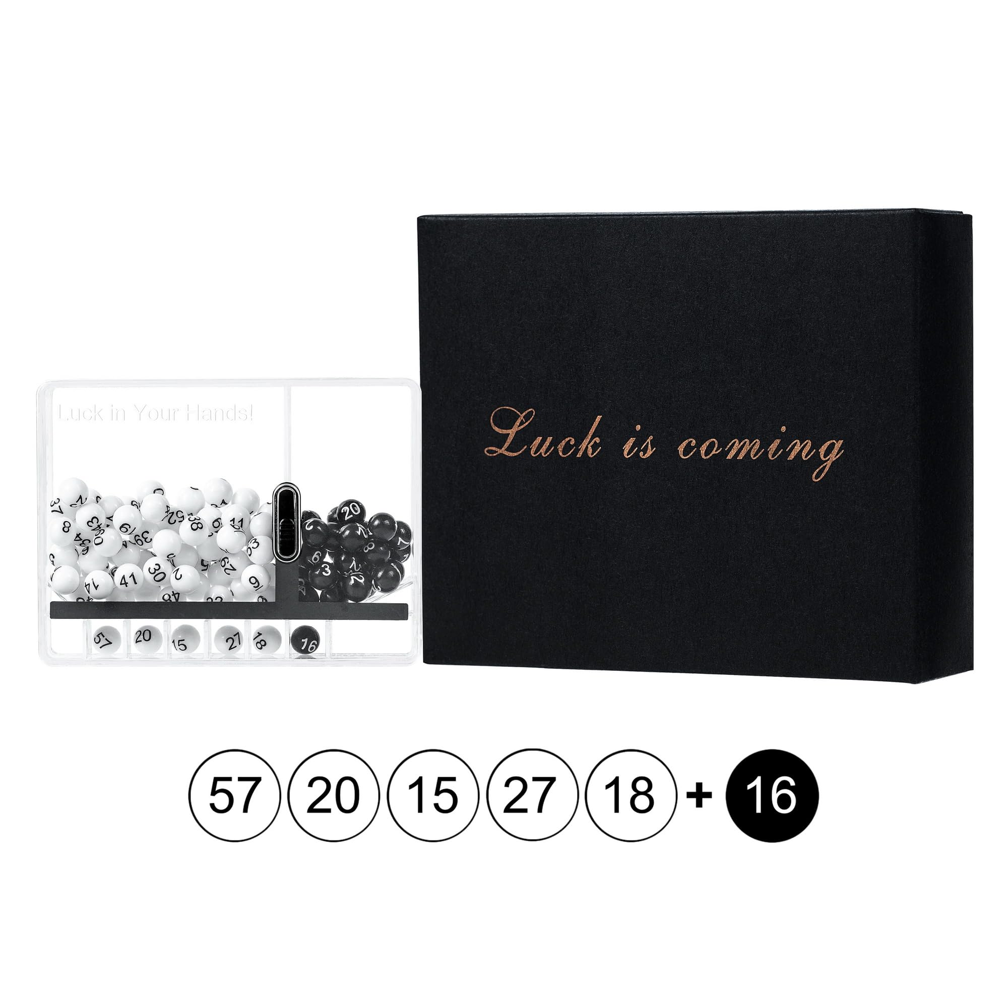 Portable Lucky Number Selector – Lottery Ball Pick Box for Powerball, Mega Millions (10x7.5cm)
