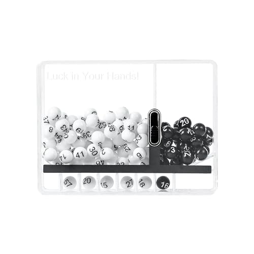 Portable Lucky Number Selector – Lottery Ball Pick Box for Powerball, Mega Millions (10x7.5cm)