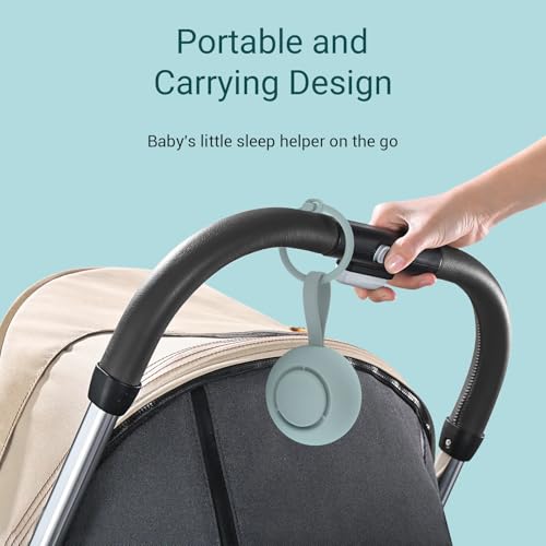 Portable White Noise Machine with 12 Soothing Sounds and 15-Hour Battery