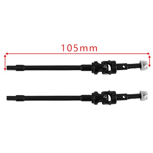 Pothyes Front Axle CVD Drive Shaft for Axial SCX10 1/10 RC Crawler – Hard Steel Upgrade