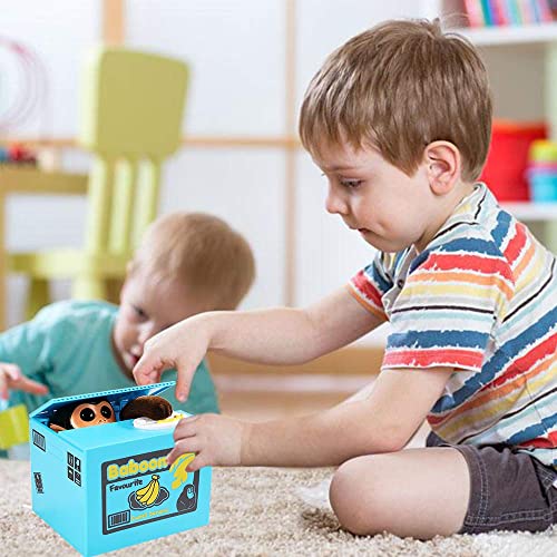 PowerKing Smart Monkey Coin Bank – Interactive Electronic Piggy Bank That Steals Coins with Music