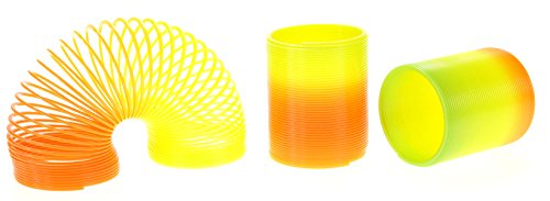 PowerTRC 12-Pack Mini Rainbow Slinky Toys – 2-Inch Spring Coils for Party Favors, Goodie Bags, and Classroom Prizes