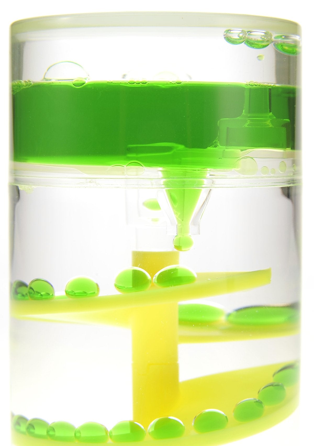 PowerTRC Cylinder Liquid Motion Bubbler – Calming Sensory Fidget Toy for Anxiety, ADHD, Autism – Desktop Decor and Timer
