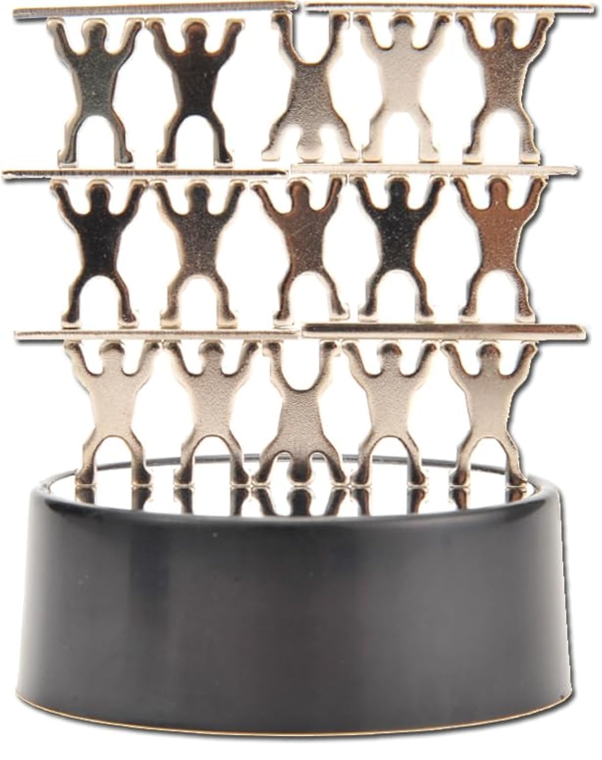 PowerTRC Magnetic Desktop Acrobats Sculpture – Black Metal Stress Relief Office Decor