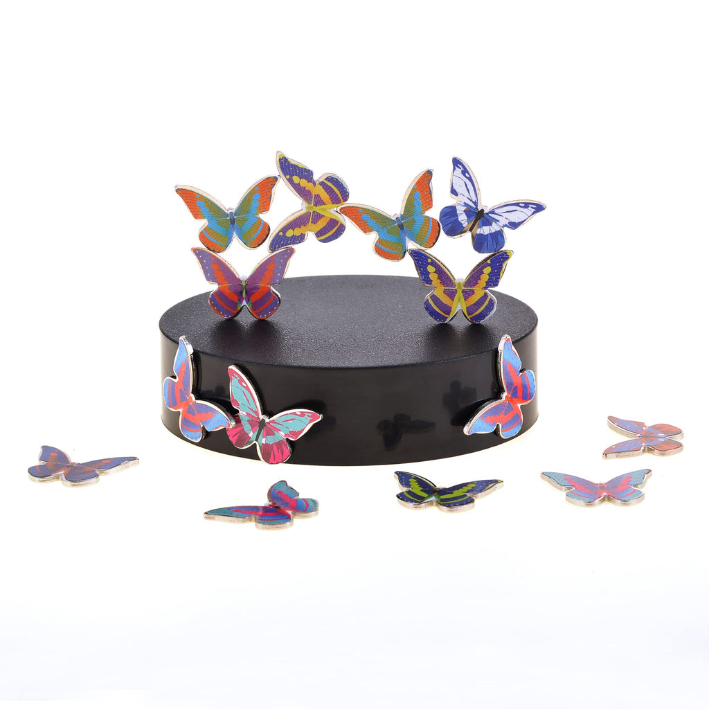 PowerTRC Magnetic Desktop Sculpture (Butterflies) – Mini Desk Art for Stress Relief & Creative Decor