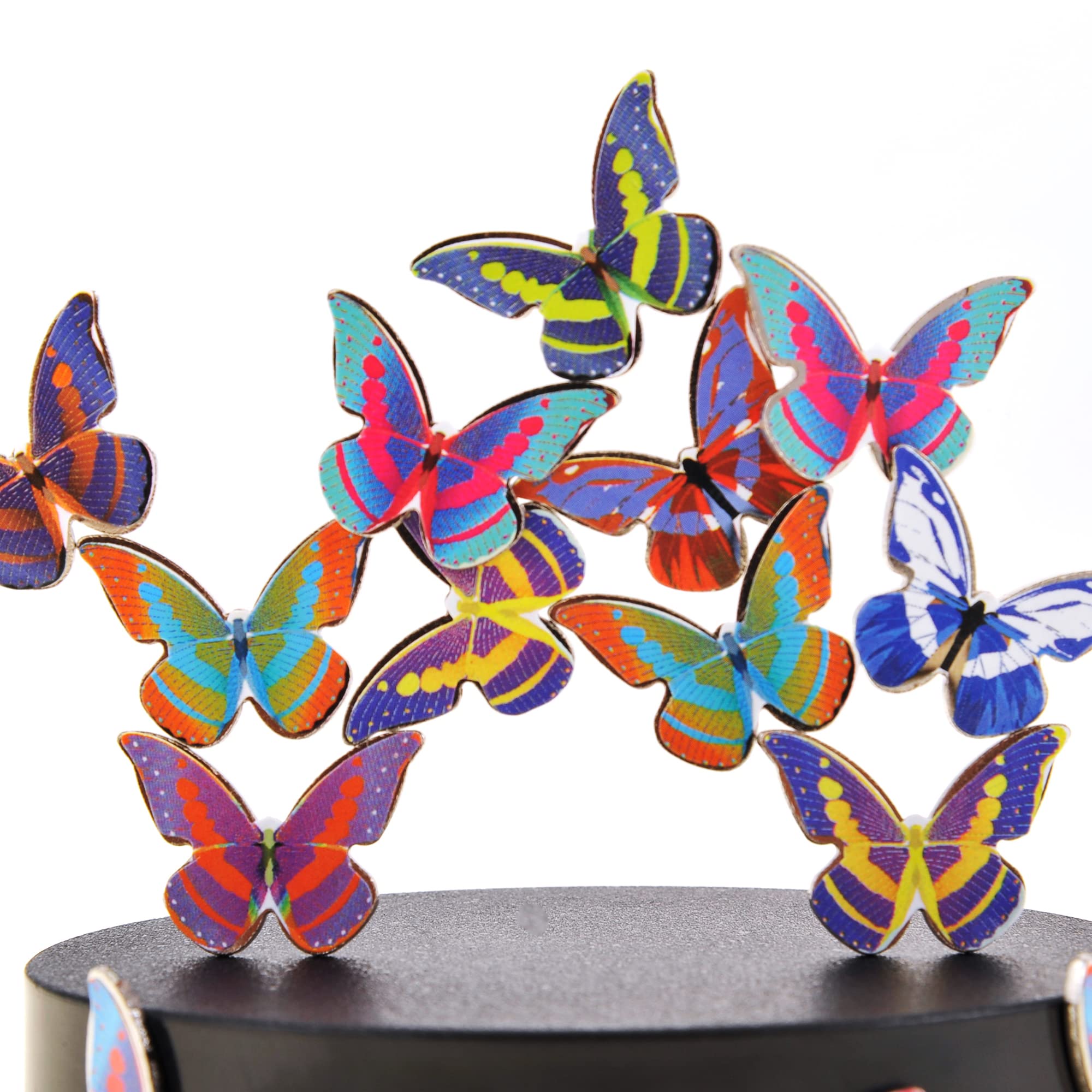 PowerTRC Magnetic Desktop Sculpture (Butterflies) – Mini Desk Art for Stress Relief & Creative Decor
