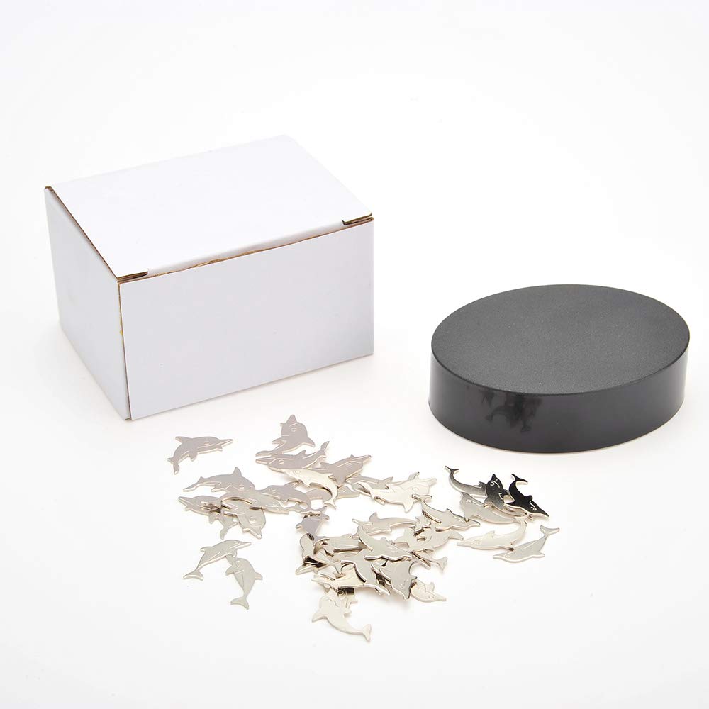 PowerTRC Magnetic Desktop Sculpture – Dolphin Set for Stress Relief & Desk Decor