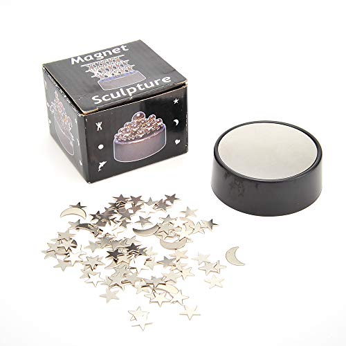 PowerTRC Magnetic Desktop Sculpture – Moons and Stars Mini Metal Desk Art