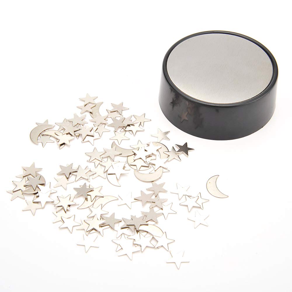 PowerTRC Magnetic Desktop Sculpture – Moons and Stars Mini Metal Desk Art