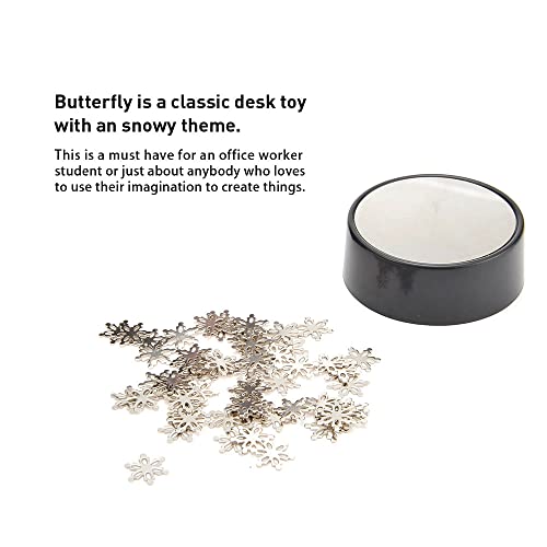 PowerTRC Magnetic Desktop Sculpture – Snowflake Set for Stress Relief and Desk Decor
