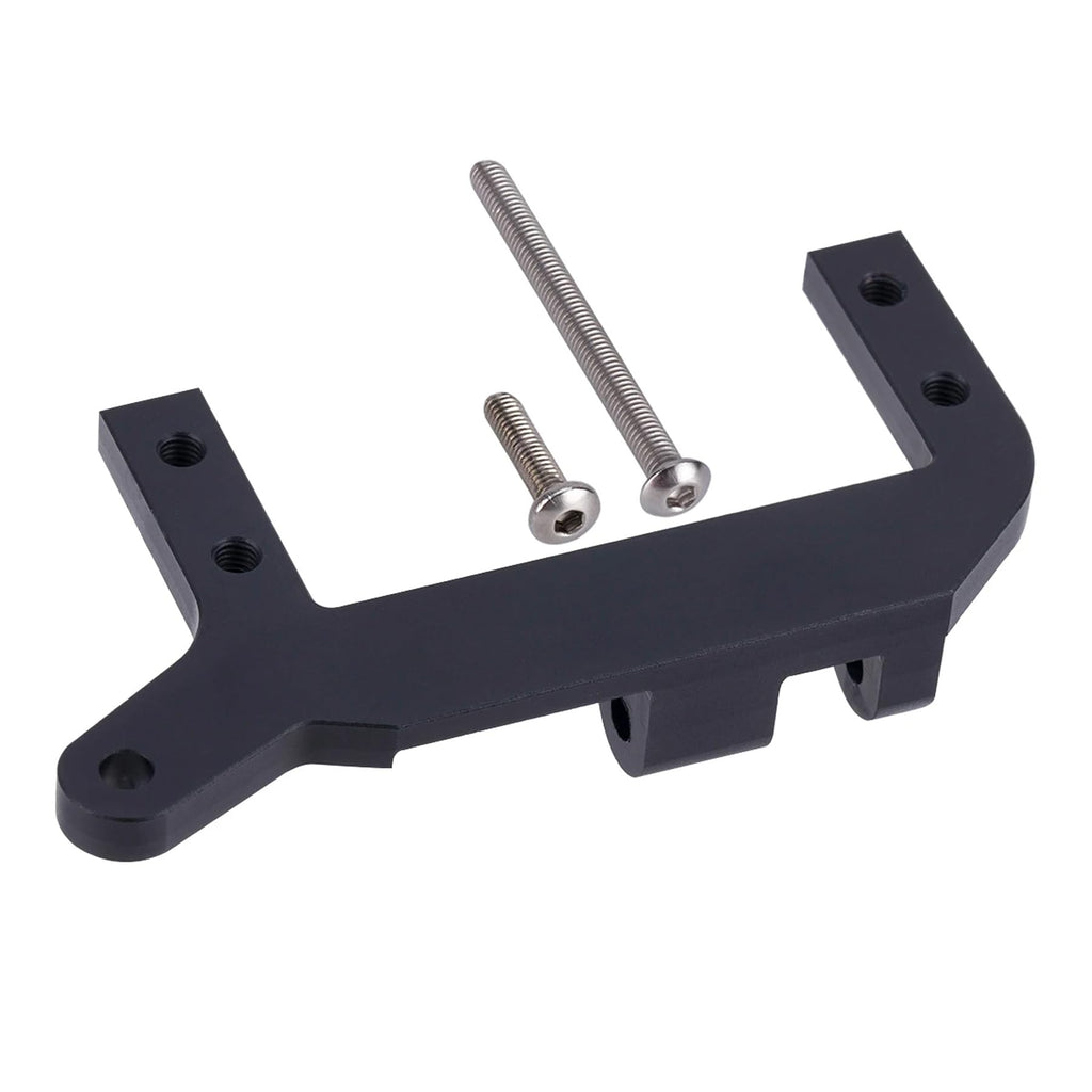 Powmok AMK TRX4 Aluminum Servo Mount - 7075 Alloy, 13g, On-Axle 4-Link Upgrade for 1/10 RC Crawler (Black)