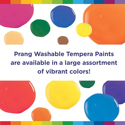 Prang Ready-to-Use Washable Tempera Paint, 32 oz, White (10907) – Non-Toxic, Non-Settling