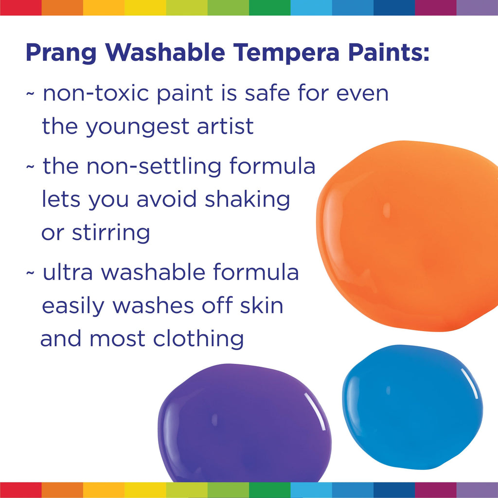 Prang Washable Tempera Paint, Orange, 32 oz - Non-Toxic, Quick-Dry