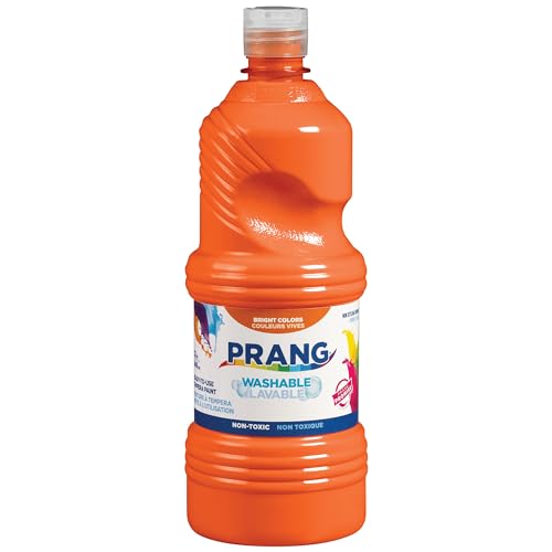 Prang Washable Tempera Paint, Orange, 32 oz - Non-Toxic, Quick-Dry