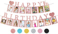 Pre-Strung Sweet 16 Photo Banner in Rose Gold – 16 Card Frames for 4x6 Photos – PartyHooman