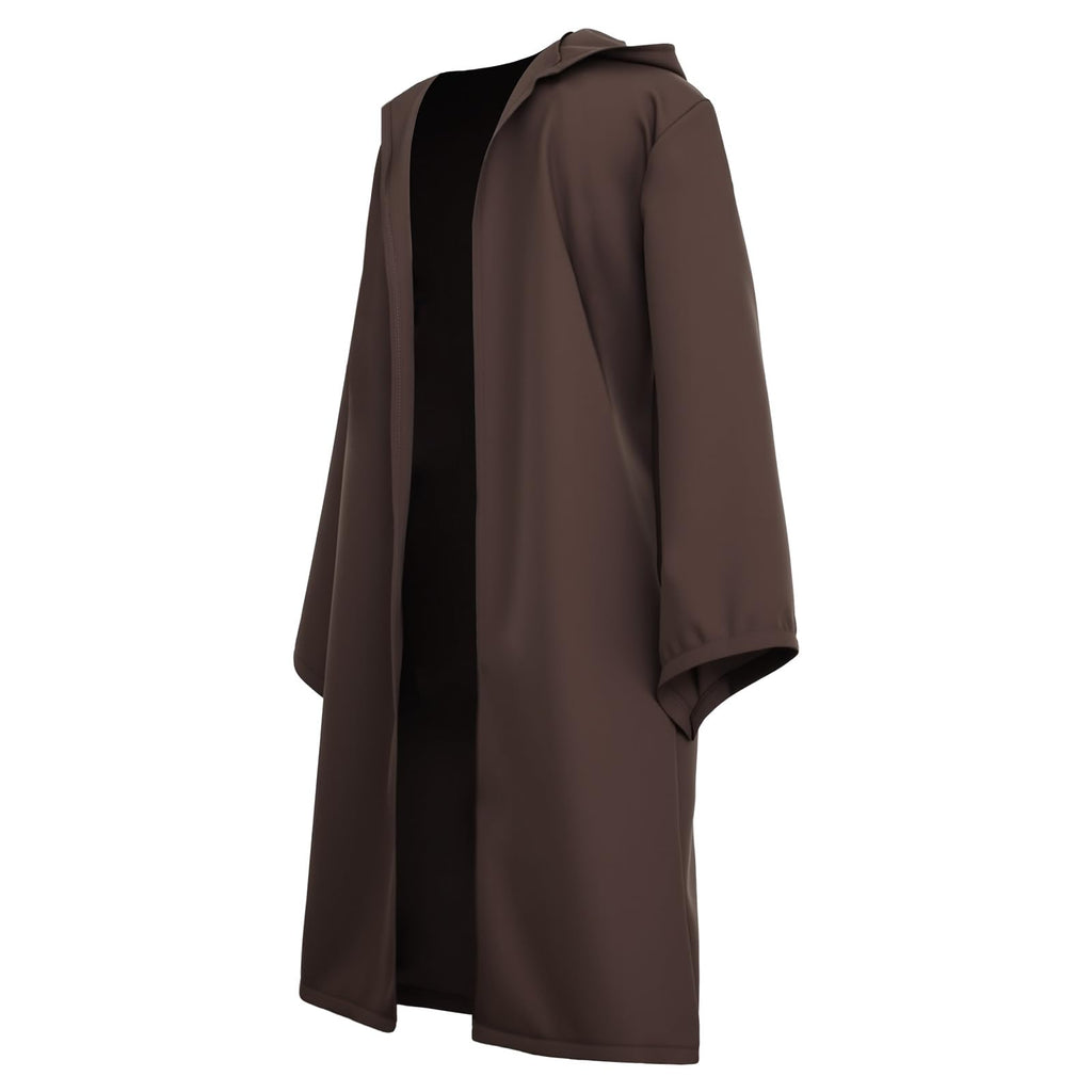 Prebene Kids Knight Robe Hooded Cloak – Boys Halloween Cosplay Costume Ages 3-14