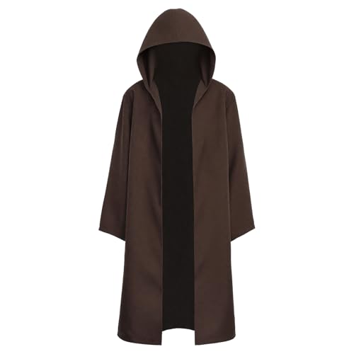 Prebene Kids Knight Robe Hooded Cloak – Boys Halloween Cosplay Costume Ages 3-14