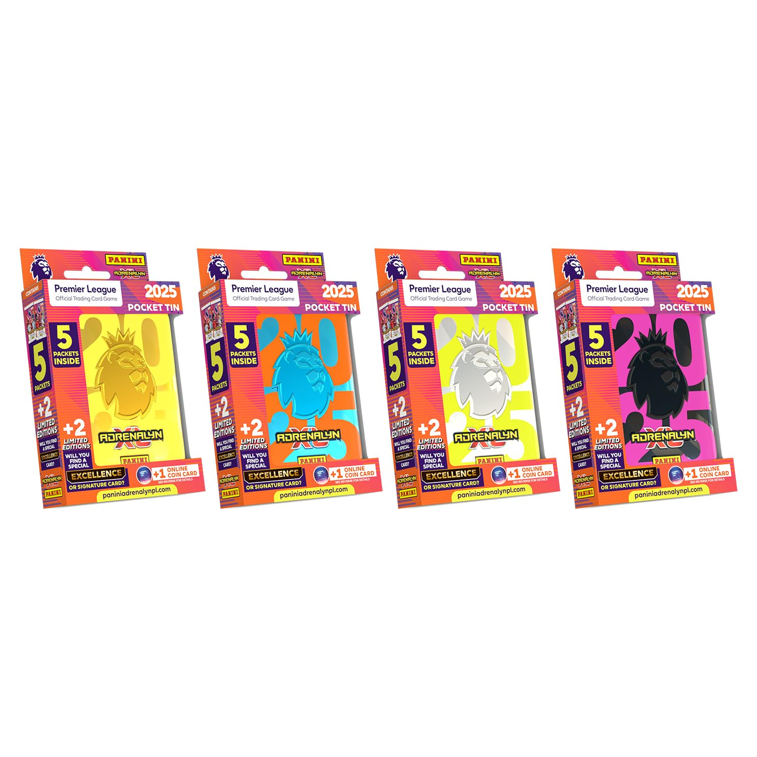 Premier League 2024/25 Adrenalyn XL Pocket Tin – 43 Cards with 2 Limited Editions