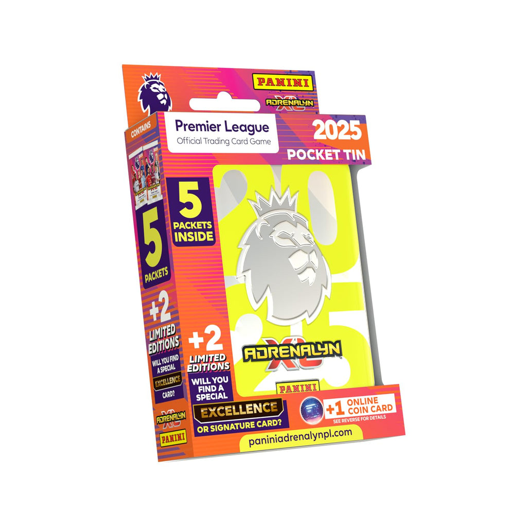 Premier League 2024/25 Adrenalyn XL Pocket Tin – 43 Cards with 2 Limited Editions