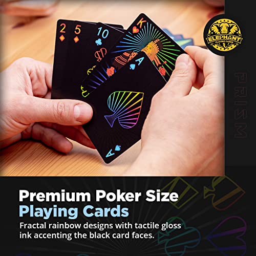 Premium Night Theme Playing Cards with Gloss Ink and Free Card Game eBook