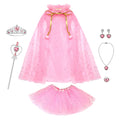 Princess Dress Set for Girls 4-6 – Cape, Dress, Crown & Accessories